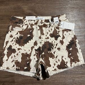 Judy Blue Cow print shorts